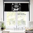 thumbnail image 4 of JOOCAR Polyester Window Valance Curtain with Don't Summon Demons Graphic for Home Kitchen Living Room Bedroom Bathroom Decor 54x18 inch, 4 of 5