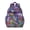 Purple-8, variant on Watercolor Floral Print Travel Backpack with Multiple Pockets