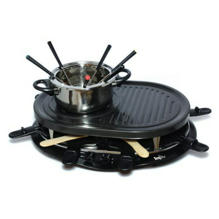Total Chef TCRF08BN Raclette Party Grill and Fondue Set