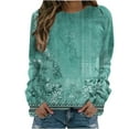thumbnail image 2 of Chandails à Capuchon de Mode pour Femmes 2023 Manches Longues Décontractées Col Rond Chandails en Molleton Solides Hauts Blouse 50 % de Rabais Liquidation Costumes Halloween/noël, 2 of 4