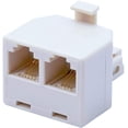 thumbnail image 4 of GHSDFBB Two Way Telephone Splitter, 4 Pack RJ11 6P4C Wall Jack Plug 1 to 2 Modular Adapter Converter, 4 of 5