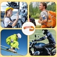 thumbnail image 7 of NOGIS 5 Pcs Arm Badge Holder Armband ID Card Badge Holder Wrist Card Holder High Visibility Plastic ID Badge Holder with Reflective Stripe Adjustable Strap for Ski Pass Work Pass (Orange), 7 of 7