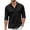 Black, variant on Coshow Mens Button Down Dress Shirts Business Casual Long Sleeve Wrinkle Free Blouses