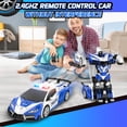 thumbnail image 4 of Coche de control remoto Febyhim, 2,4 GHz, juguete transformador a escala 1:18, 4 of 8