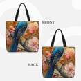 thumbnail image 2 of Disketp Bluebird Blossom Elegance Bolsa Tote de Lona para Mujer, Bolso de Hombro y Cruzado con Cierre de Cremallera, 2 of 7