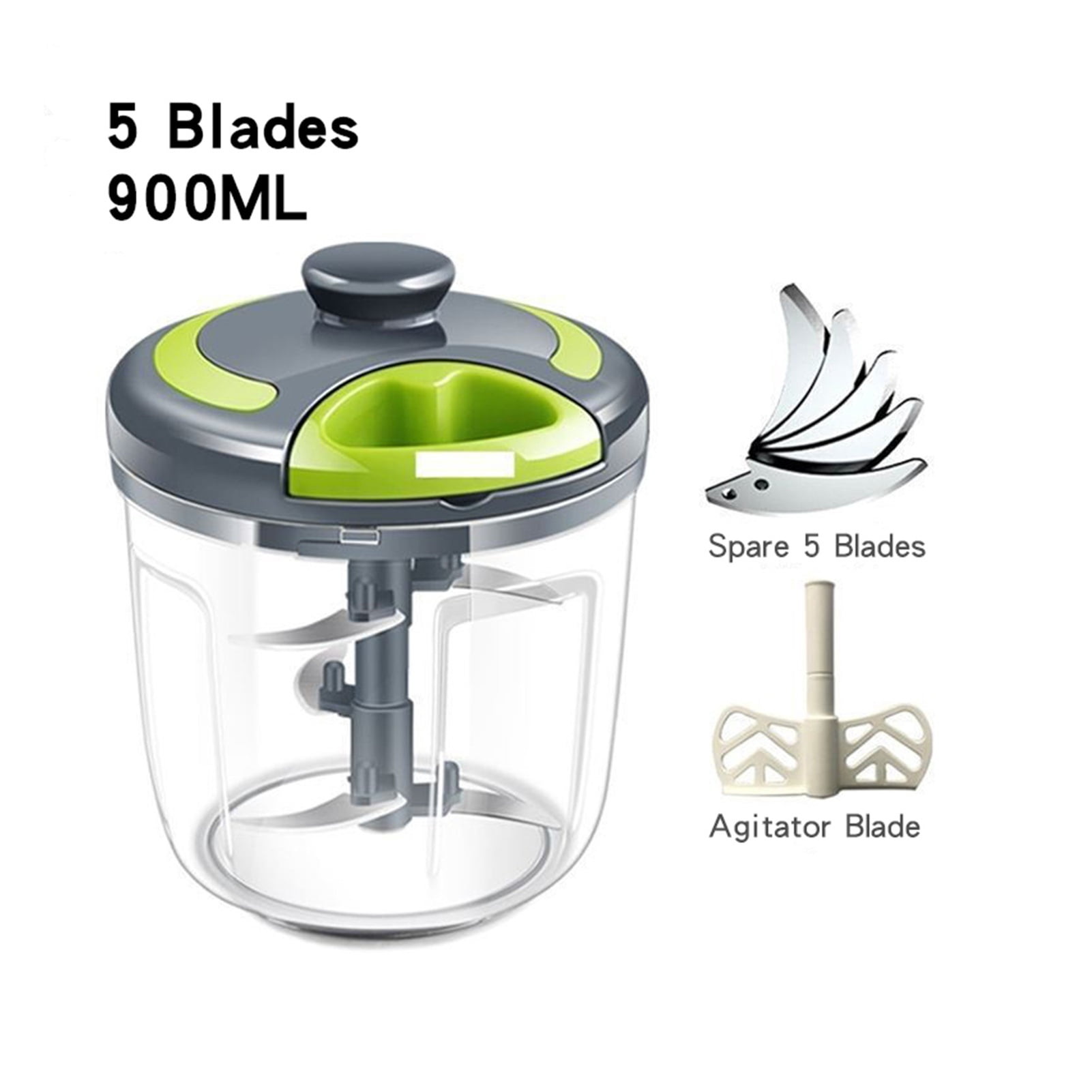 Hachoir A Viande Robot Culinaire 500W - Hachoir Électrique 5L - 6 Lames Inox - 5 Vitesses