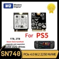 thumbnail image 2 of NUEVO SSD M2 SN740 4TB 1TB 2TB 2230 M.2 NVMe PCIe 4.0 original para Steam Deck GPD Surface Laptop Tablet Mini PC Computadora Rog Ally, 2 of 5