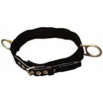 Body Belt, 2 D-Rings, Hips Location, Stainless Steel, Includes Padding: Yes ,XL