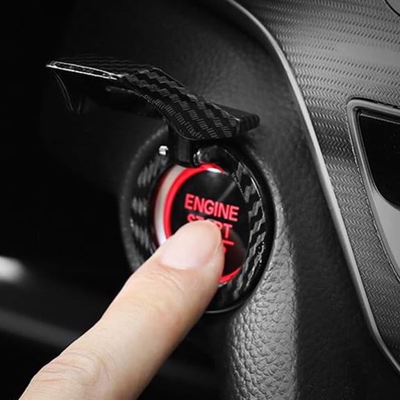 FOMIYES Car Start Button Cover, Multi-Color Push Button Protector Cap, Car Ignition Guard