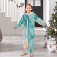 thumbnail image 6 of Soft Big Kids Onesie Pajamas Cozy Loose-Fit Jumpsuits for kids with Pockets for Christmas Lounge & Play Beautiful Watercolor Stars, 6 of 8