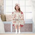 thumbnail image 7 of Wearable Blanket with Sleeves and Pocket Oversized Hooded Sweatshirt 3-14 YR Pink and Red Bows S, 7 of 7