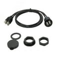 thumbnail image 4 of 1m Square Car Dashboard Flush Mount USB 3.0 Male To Female Extension Panel Cabl N8P1, 4 of 8