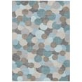 thumbnail image 2 of Addison Rugs Chantille Indoor/Outdoor Transitional Geometric Turquoise Machine Washable Rectangle Rug, 9' x 12', 2 of 8