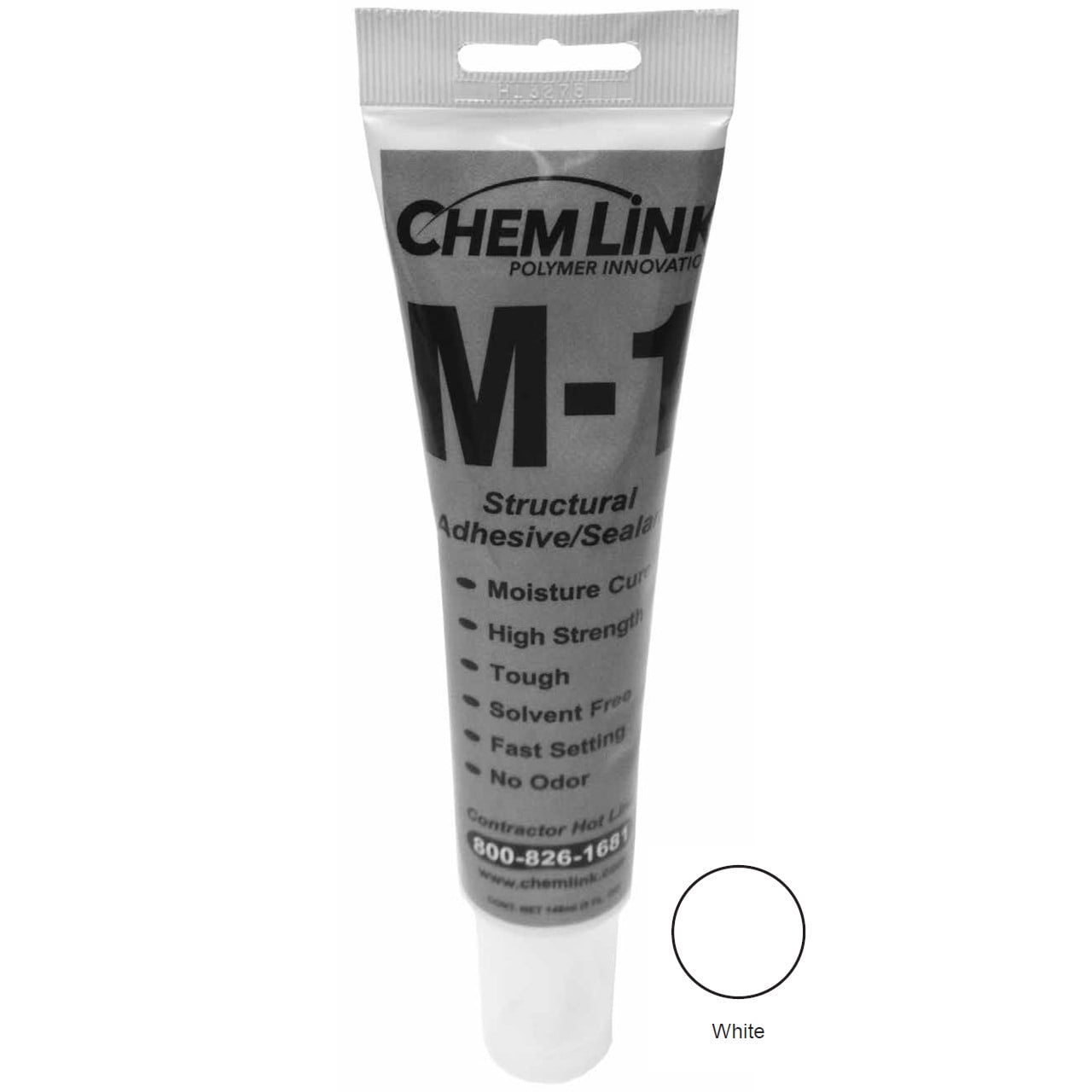 ChemLink 5 Oz M1 Structural Adhesive/Sealant in White 36/Pack