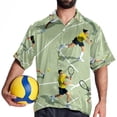 thumbnail image 4 of Tennis Men's Short Sleeve Printed Button Down Hawaiian Beach Shirts, 4 of 6