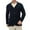 Dark Blue, variant on ZUKMRJPC Men's Notched Lapel Cardigan Sweater Slim Fit Solid Color Knit Button up Sweater Fall Winter Warm Jacket Knitwear with Pockets