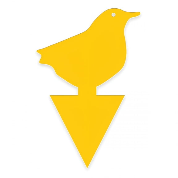 ZULAR 30 Pack Sticky Trap,Fruit Fly and Fungus Gnat Trap Killer Indoor and Outdoor,Protect The Plant,Non-Toxic and Odorless(Bird Shape)