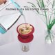 thumbnail image 5 of Filtro de goteo de café de silicona Taza de goteo de cono reutilizable Verter manual plegable, 5 of 7