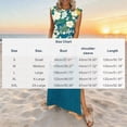 thumbnail image 2 of DeHolifer Summer Dresses for Women Long Maxi Sundresses Loose Split Floral Printed Beach Travel Vacation Sundress Multicolor M, 2 of 6