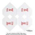 thumbnail image 3 of RKSTN Heart Napkins - 100 PCS - Bulk Heart Shaped Valentine's Day Disposable Napkins for Valentine's Day Decorations Party Supplies - White, 3 of 6