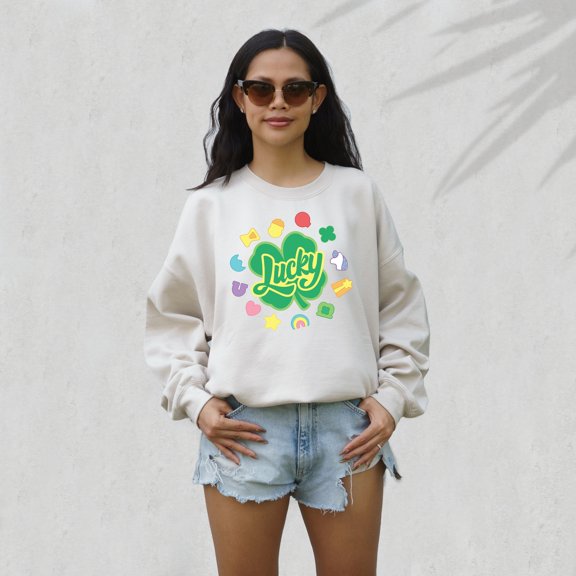 Feeling Lucky Sweatshirt, You are My Lucky Charm, St Patricks Day Sweatshirt, Lucky Pullover, Womens Sweatshirt, Crewneck, Shamrock Shirt 1375308982