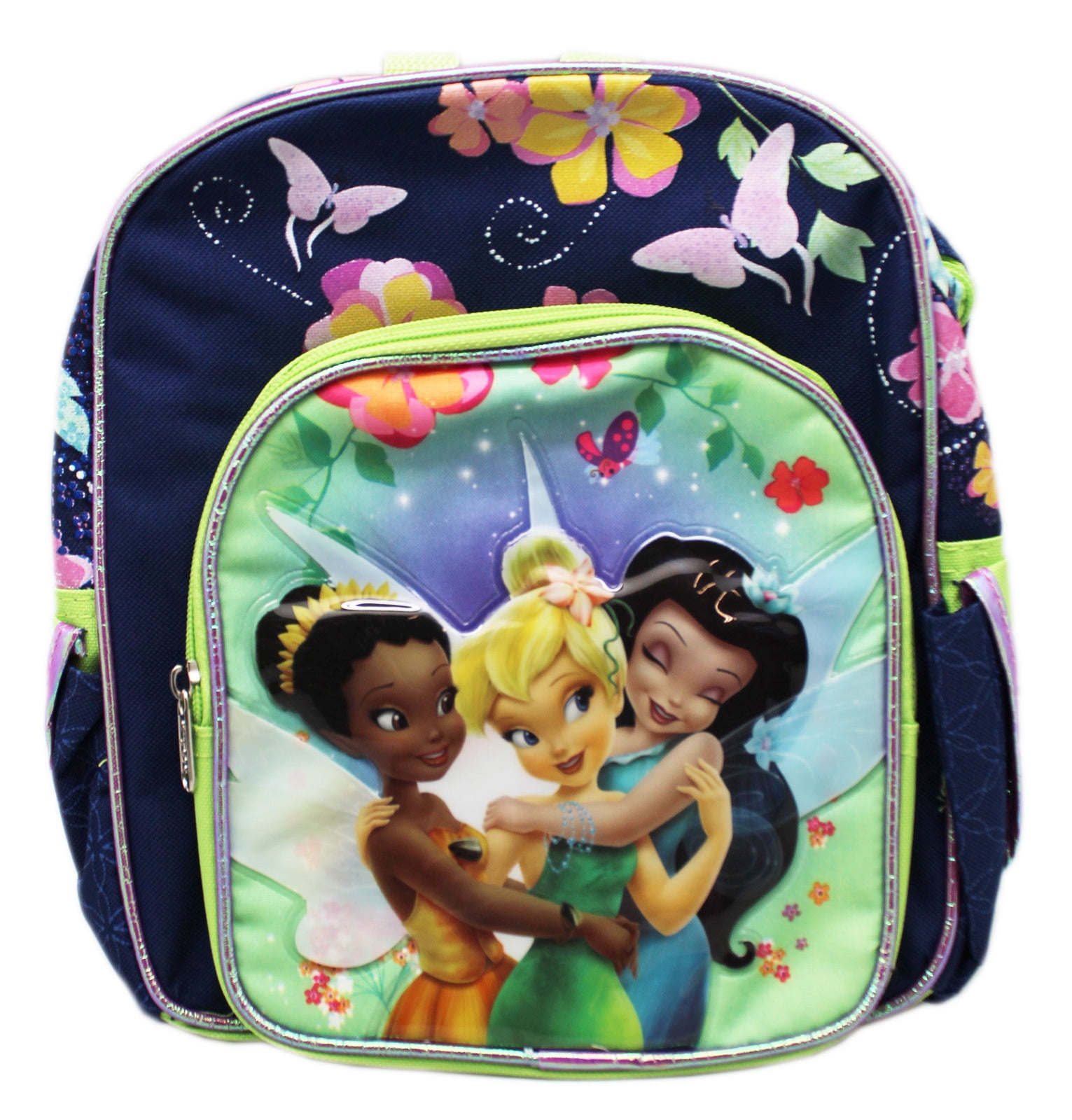 Backpack Disney Fairies Tinker Bell and Friends Blue/Green Floral