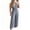 Gray, variant on Womens Summer Jumpsuits Dressy Casual Wide Leg Pants Rompers Elegant V Neck Sleeveless Overalls for Business Work