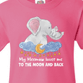 thumbnail image 4 of Inktastic My Meemaw Loves me to the Moon and Back Elephant Family Youth T-Shirt, 4 of 5