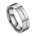 thumbnail image 5 of EOEMY 6mm Black/Gold/Silver Couple Rings Men Women'S Aaa Cz Stone Stainless Steel Band, 5 of 9