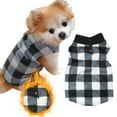 thumbnail image 2 of Dog Sweater Dog Clothes Warm Dog Vest with Leash Ring Dog Sweatshirt Winter Pet Clothes Plaid Dog Pullover for Puppy Small Dogs Cat, Large,F,L, 2 of 2