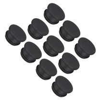 Uxcell Silicone Snap in Locking Hole Plugs For Kitchen Bulkheads Waterproof Sealing Plugs Black 19mm 10