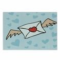 thumbnail image 1 of Cartoon Cutting Board, Valentine's Day Design Image of Love Letter with Wings, Decorative Tempered Glass Cutting and Serving Board, in 3 Sizes, by Ambesonne, 1 of 2