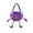 Purple, variant on Halloween Pumpkin Candy Buckets Baskets with Legs, Halloween Goodie Candy Treat Snack Cookie Gift Wrap, Party Favors Supplies Decorations - Black