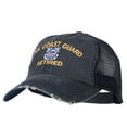 thumbnail image 2 of US Coast Guard Retired Embroidered Low Profile Cotton Mesh Cap - Navy OSFM, 2 of 5