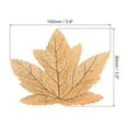 thumbnail image 2 of Uxcell Fake Fall Leaves, 100 Pack Artificial Maple Leaves Artificial Leaves Faux Style 7, Bright Yellow, 2 of 6