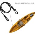 thumbnail image 3 of Kayak Paddle Leash 2 Pcs Safety Rod Adjustable Canoe Paddle Fishing Rod Survival Paracord Bungee Cord Safety Lanyard Strap With Snap Hook for Kayaking, 3 of 4