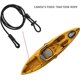 thumbnail image 3 of Correa de seguridad para remo de kayak, 2 unidades, ajustable, para canoa, caña de pescar, cuerda elástica de paracaídas de supervivencia, correa de seguridad con mosquetón para kayak, 3 of 5