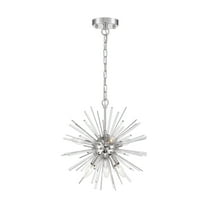 60/6991 Nuvo Lighting Cirrus-6 Light Chandelier-16 Inches Wide by 16 Inches High-Polished Nickel Finish    -Traditional Installation