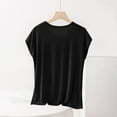 thumbnail image 2 of Jalioing Women's Plus Size Pajama Shirt V Neck Short Sleeve Comfy Loose Sleep Tops Summer Casual Pajama T Shirt, 2 of 6