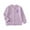 style-02 Purple, variant on Kogui Girl Cardigan with Pockets Girl's Crewneck Lightweight Button-up Cardigan Knit Sweater Casual Cute Outerwear Size 6-7 (Yellow,6-7 Years)