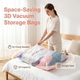 thumbnail image 5 of Gcvizuso 5Pcs Vacuum Storage Bags, Space-Saving 3D Vacuum Storage Bags, Heavy-Duty Large Capacity Pump-Free 3-Sec Fast Compression Bag with Press & Seal for Clothes, Blankets(5 Medium size), 5 of 9
