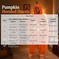 thumbnail image 3 of Frostluinai Halloween Pumpkin Jack-O'-Lantern Hooded Cozy Onesie Adult Long Sleeve Full-Body Wearable Blanket Pajamas Loungewear, 3 of 7