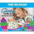 thumbnail image 3 of The Coloring Table – Food Fun Design – XL Rectangle Tablecloth - Fabric Coloring Tablecloth - Colorable Designs – Washable and Reusable – Coloring Activity for Children and Adults, 3 of 6