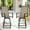 Brown, variant on Outdoor Swivel Bar Stools Set of 2, 26.6" Seat Height with Ventilated Metal Backrest& Textilene Fabric, Gray
