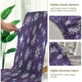 thumbnail image 4 of Merry Christmas Stretch Removable Washable Short Dining Chair Covers Set of 4,Christmas Snowflakes Dining Room Chair Protector Seat Slipcover for Hotel,Ba, 4 of 7