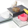 thumbnail image 4 of TAROFISH 2Pcs Bird Feeder Bowl, Safe Bird Cage Feeder, Bird Cage Small Bowl, Sturdy Con Bird Food Tray for Small Birds., 4 of 6