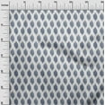thumbnail image 2 of oneOone Polyester Lycra White Fabric Geometric Line Ikat Sewing Craft Projects Fabric Prints By Yard 56 Inch Wide, 2 of 4