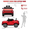 thumbnail image 5 of iRerts Red 12V Electric Ride on Car, Licensed Chevrolet Silverado EV Ride on Truck Toys with Remote Control, Battery Powered Kids Electric Cars Vehicles with Bluetooth/Music/USB/MP3 Ports/LED Lights, 5 of 8