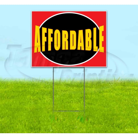 Affordable (18" x 24") Yard Sign, Includes Metal Step Stake