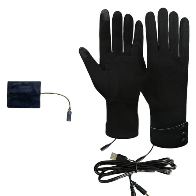 Heated Motorcycle Gloves Usb Rechargeable 3 Heating Levels Non-slip Touchscreen Mittens for Motorcycle Work Ski Hunting Riding Hiking